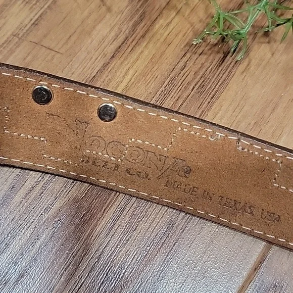 Nocona Copper & Leather Belt 28 - Picture 3 of 12